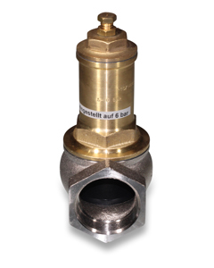 Safety valve 2" brs/chromium nickel-plated type 02 / 3-8 bar